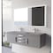 Castello Usa Thames 60-inch Gray Vanity Set with Gray Top and Chrome Handles CB-MC-60G-CHR-20146-GR - alternate 7